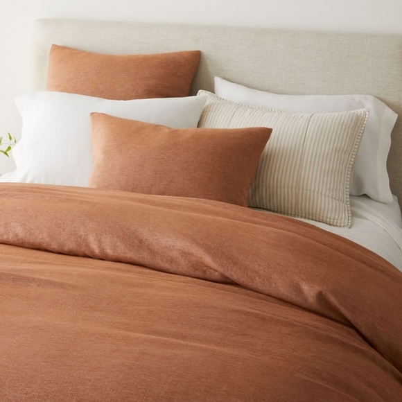 ❤️BUY 2 GET 1 FREE West Elm European Flax Linen Duvet Cover,King/California King - Picture 1 of 8